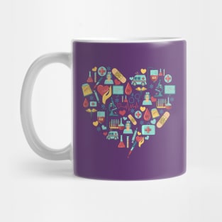 Phlebotomist Heart Design Mug